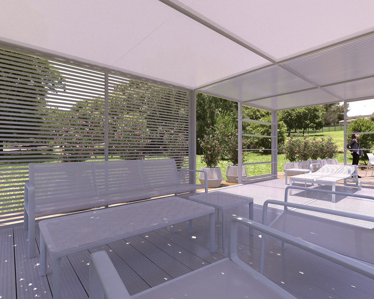 3d visualization and rendering of outdoor event for event design